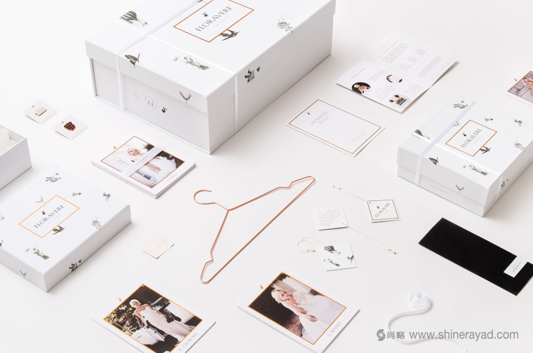 時(shí)尚婚禮婚紗奢侈品牌Floravere品牌視覺形象設(shè)計(jì)-logo設(shè)計(jì)-VI設(shè)計(jì)