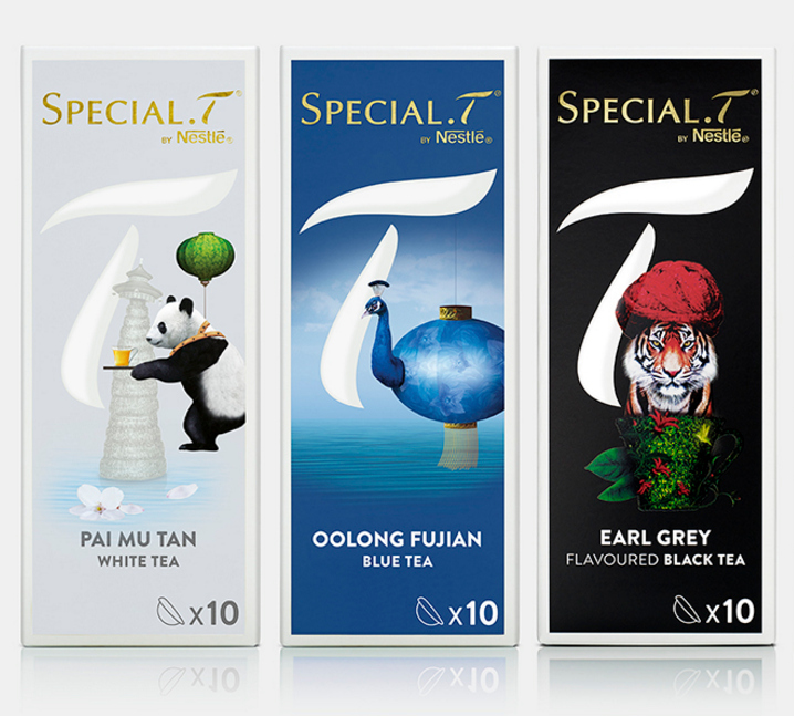 上海包裝設(shè)計公司欣賞：SPECIAL.T 雀巢優(yōu)質(zhì)茶葉膠囊品牌系列包裝設(shè)計