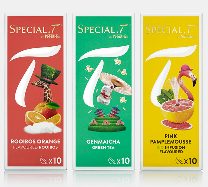 上海包裝設(shè)計公司欣賞：SPECIAL.T 雀巢優(yōu)質(zhì)茶葉膠囊品牌系列包裝設(shè)計