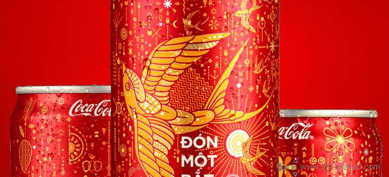 可口可樂2017年越南農(nóng)歷新年節(jié)日限量版“燕子插畫篇”包裝設(shè)計-上海包裝設(shè)計公司 可口可樂2017年越南農(nóng)歷新年節(jié)日限量版“燕子插畫篇”包裝設(shè)計-上海包裝設(shè)計公司