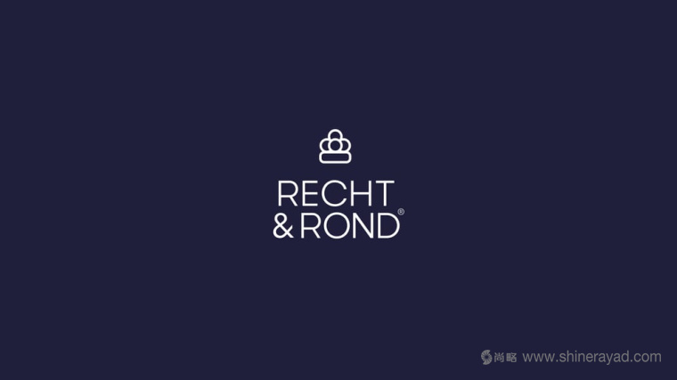 Recht & Rond 油炸丸子食品皇冠標(biāo)志設(shè)計(jì)-上海品牌設(shè)計(jì)公司1