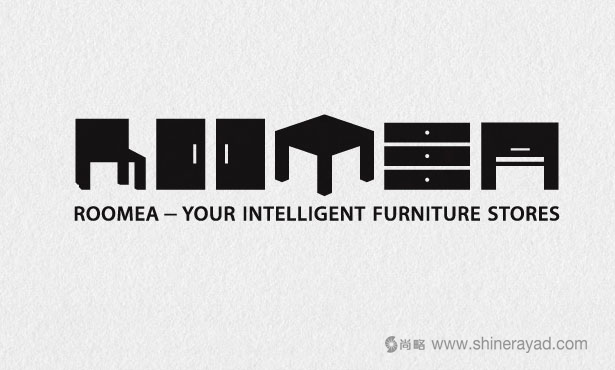Roomea家具賣場創(chuàng)意LOGO設(shè)計(jì)-20個絕佳創(chuàng)意Logo設(shè)計(jì)靈感-上海logo設(shè)計(jì)公司