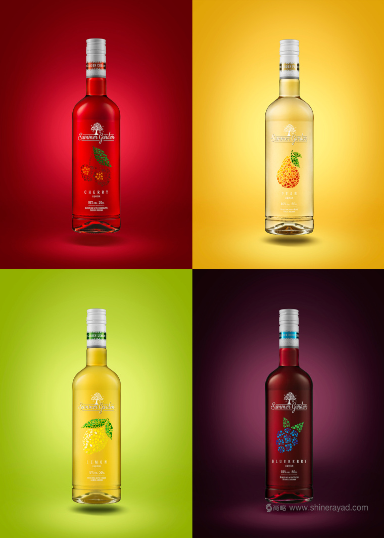 Summer Garden 夏日花園含酒精飲料包裝設(shè)計(jì)－上海包裝設(shè)計(jì)公司