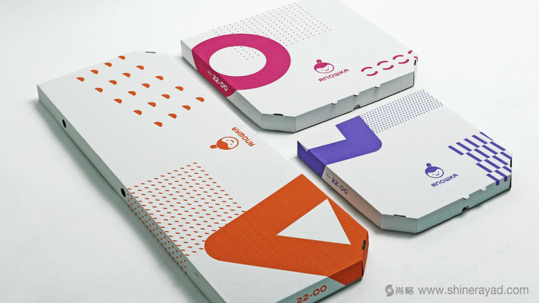 YAPOSHKA 外賣餐飲服務(wù)品牌形象視覺識別設(shè)計與外賣包裝盒設(shè)計