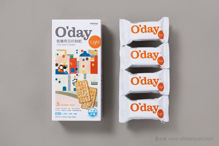 上海食品包裝設(shè)計(jì)公司包裝欣賞：中祥食品谷物輕量餅干包裝設(shè)計(jì)插畫設(shè)計(jì)