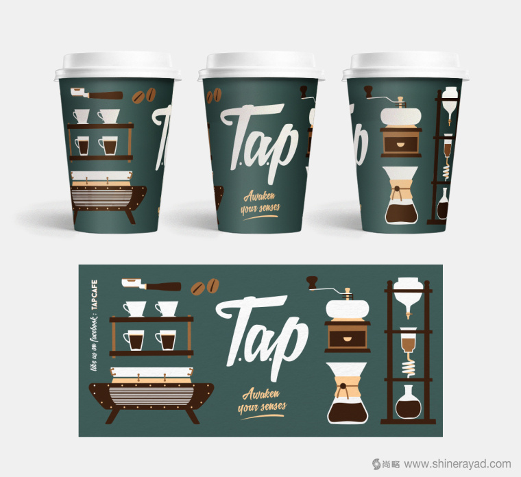 TAP 咖啡沙拉美食餐廳餐飲品牌VI形象設計插畫設計-上海餐飲品牌設計公司 TAP 咖啡沙拉美食餐廳餐飲品牌VI形象設計插畫設計-上海餐飲品牌設計公司