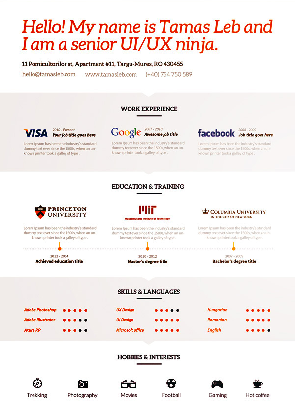 50個精美簡歷設(shè)計靈感模版-上海尚略品牌策劃設(shè)計公司