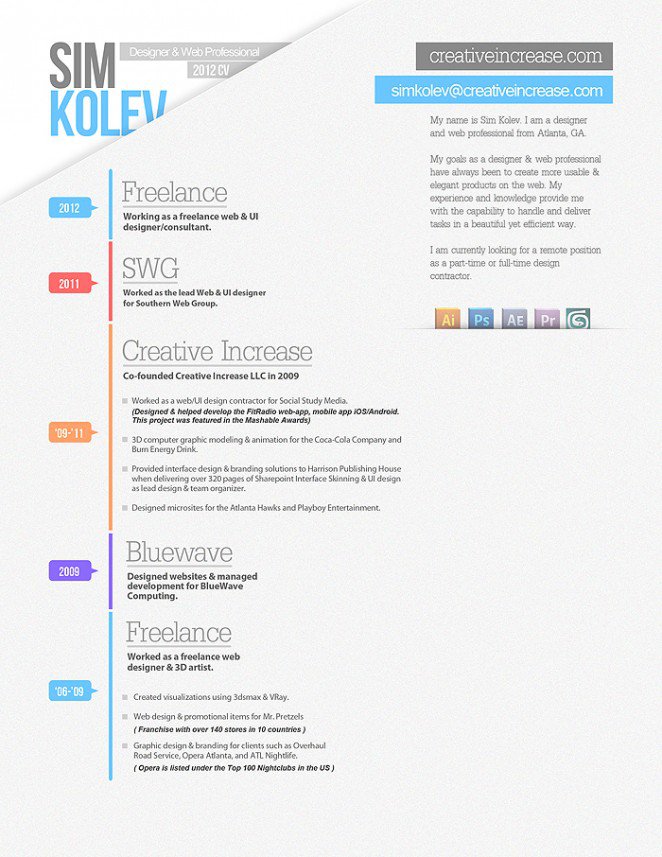 50個精美簡歷設(shè)計靈感模版-上海尚略品牌策劃設(shè)計公司