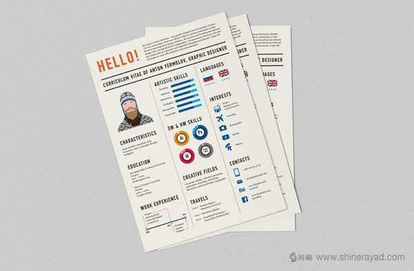 50個精美簡歷設(shè)計靈感模版-上海尚略品牌策劃設(shè)計公司