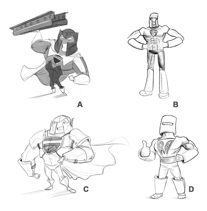 吉祥物設(shè)計草圖“機(jī)架裝甲人”-上海品牌策劃設(shè)計公司吉祥物設(shè)計教程 吉祥物設(shè)計草圖“機(jī)架裝甲人”-上海品牌策劃設(shè)計公司吉祥物設(shè)計教程