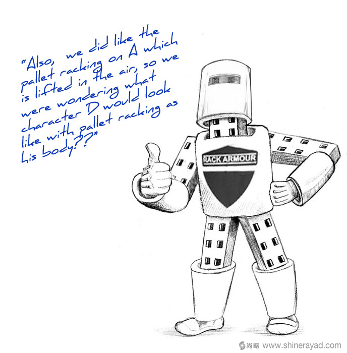 吉祥物設(shè)計修改和改進(jìn)的“機(jī)架裝甲人”-上海品牌策劃設(shè)計公司吉祥物設(shè)計教程 吉祥物設(shè)計修改和改進(jìn)的“機(jī)架裝甲人”-上海品牌策劃設(shè)計公司吉祥物設(shè)計教程