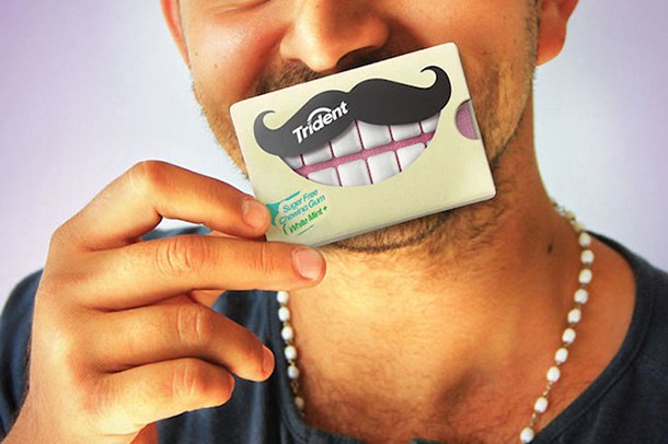 Trident 美白牙齒口香糖創(chuàng)意包裝設(shè)計(jì)-上海包裝設(shè)計(jì)公司