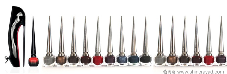 hristian Louboutin 31色指甲油”細(xì)高跟鞋“瓶子設(shè)計(jì)靈感-上海包裝設(shè)計(jì)公司