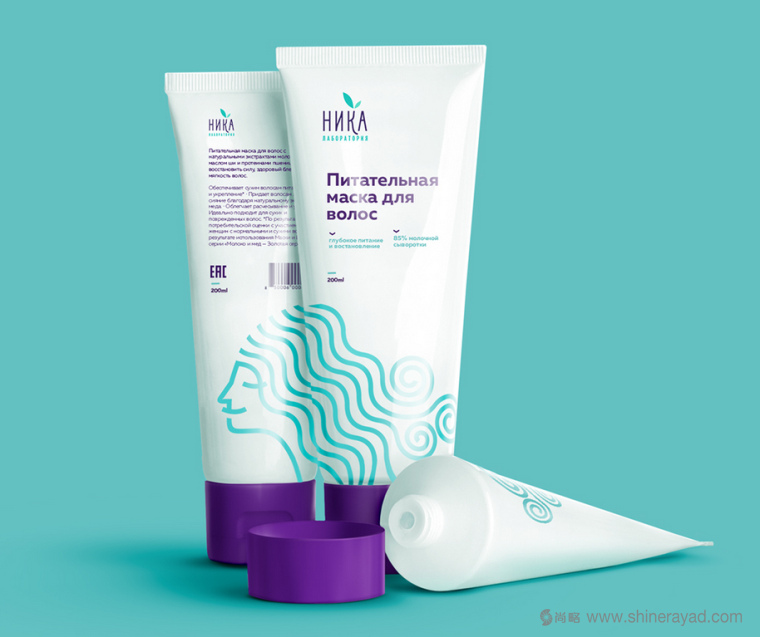 上海包裝設(shè)計公司-符號風格 Nika 個人清潔護發(fā)素化妝品包裝設(shè)計5