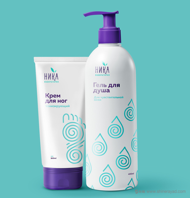 上海包裝設(shè)計公司-符號風格 Nika 沐浴露化妝品包裝設(shè)計7