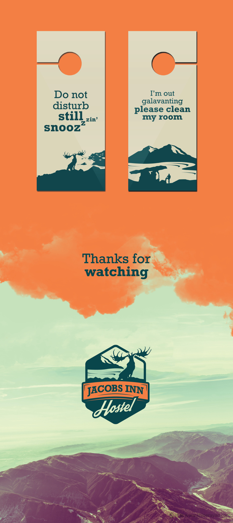 上海品牌設(shè)計公司設(shè)計欣賞：Jacobs Inn 旅館酒店裝飾性VI設(shè)計4