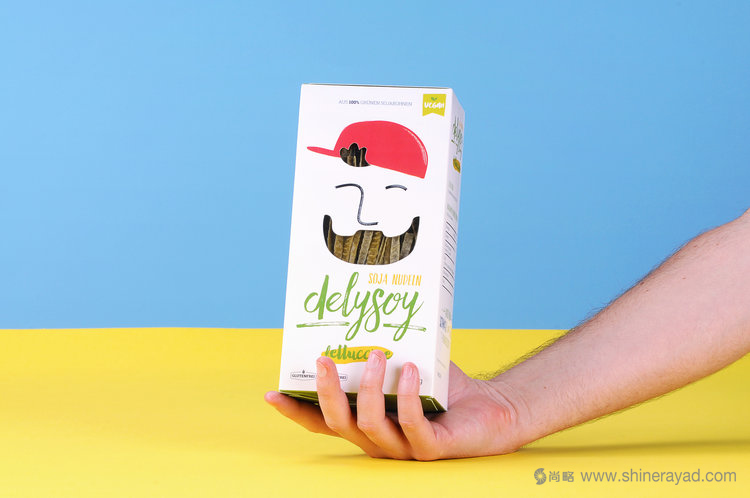 充滿俏皮風格的DELYSOY 面條面食包裝設(shè)計欣賞-上海食品包裝設(shè)計公司