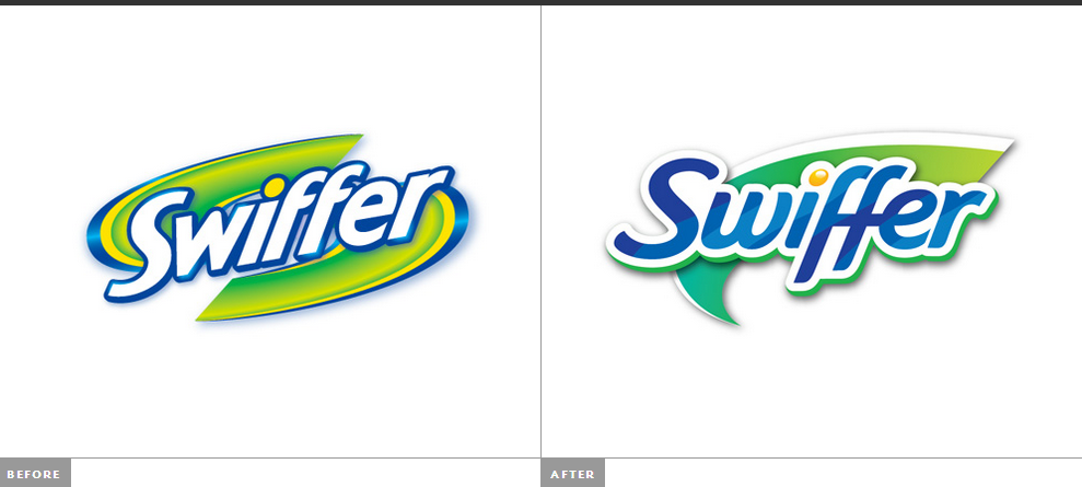 上海LOGO設(shè)計公司-Swiffer清潔拖把品牌LOGO設(shè)計-新舊LOGO對比
