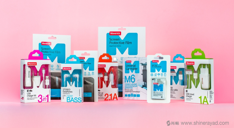 Maverick 智能手機(jī)充電器、手機(jī)耳機(jī)、數(shù)據(jù)線包、電池等移動(dòng)配件產(chǎn)品包裝設(shè)計(jì)-上海包裝設(shè)計(jì)公司8