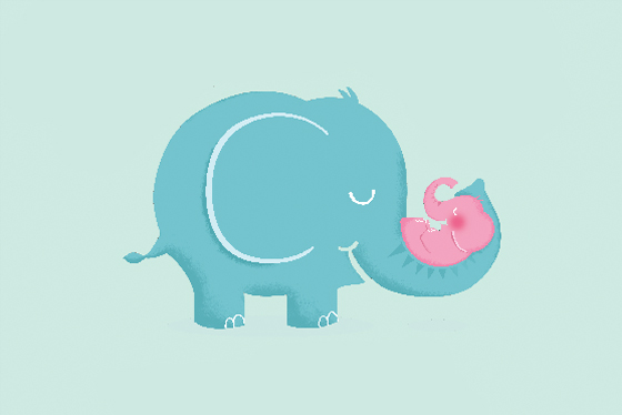 little big 系列嬰兒護膚品紙尿褲嬰兒用品品牌小象標(biāo)志設(shè)計-上海標(biāo)志設(shè)計公司6