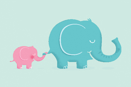 little big 系列嬰兒護膚品紙尿褲嬰兒用品品牌小象標(biāo)志設(shè)計-上海標(biāo)志設(shè)計公司8