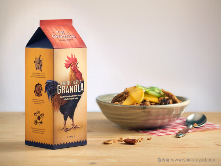 上海包裝設計公司收藏 THE GROUNDS GRANOLA 營養(yǎng)早餐燕麥麥片包裝設計“公雞打鳴篇”5 上海包裝設計公司收藏 THE GROUNDS GRANOLA 營養(yǎng)早餐燕麥麥片包裝設計“公雞打鳴篇”5