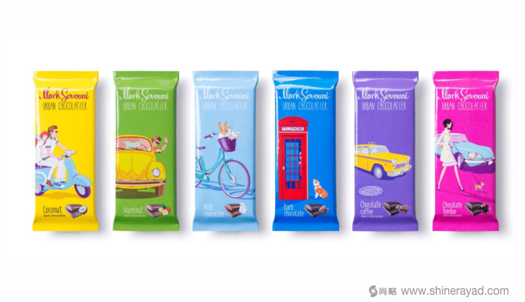 上海包裝設(shè)計公司設(shè)計欣賞：Mark Sevouni 巧克力包裝設(shè)計“城市篇”2