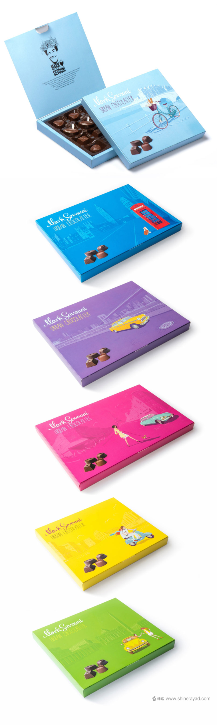 上海包裝設(shè)計公司設(shè)計欣賞：Mark Sevouni 巧克力包裝設(shè)計“城市篇”3