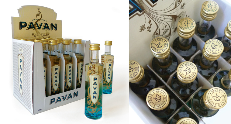 上海包裝設(shè)計公司設(shè)計欣賞：Pavan高端白酒雞尾酒玻璃瓶型設(shè)計與包裝設(shè)計3