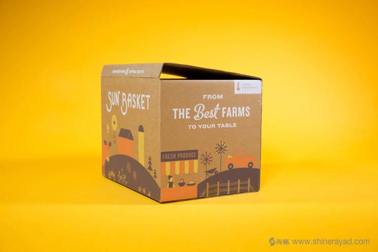 陽(yáng)光菜籃有機(jī)農(nóng)場(chǎng)蔬菜配送快遞服務(wù)品牌VI形象設(shè)計(jì)-包裝設(shè)計(jì)-上海VI設(shè)計(jì)公司2
