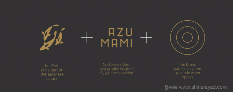 Azumami 日式餐廳東情西韻式餐飲品牌logo設(shè)計(jì)-上海LOGO設(shè)計(jì)公司3