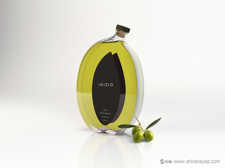 Inizio 橄欖油瓶型造型設(shè)計(jì)與禮盒包裝設(shè)計(jì)-上海食用油包裝設(shè)計(jì)公司4