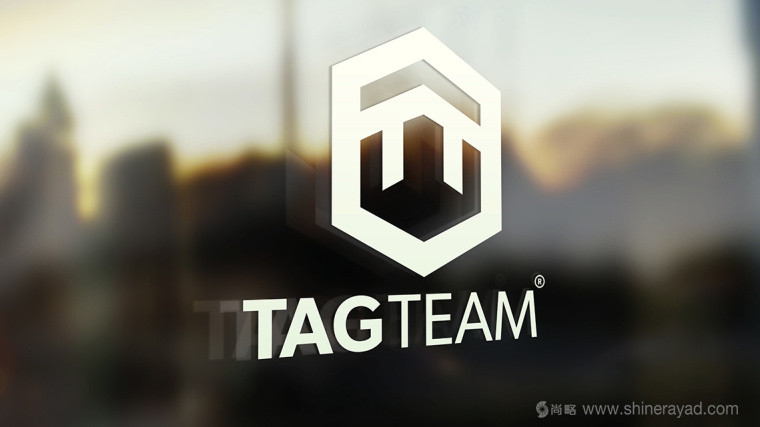TAGTEAM 工業(yè)品企業(yè)六邊形logo設計-上海logo設計公司2