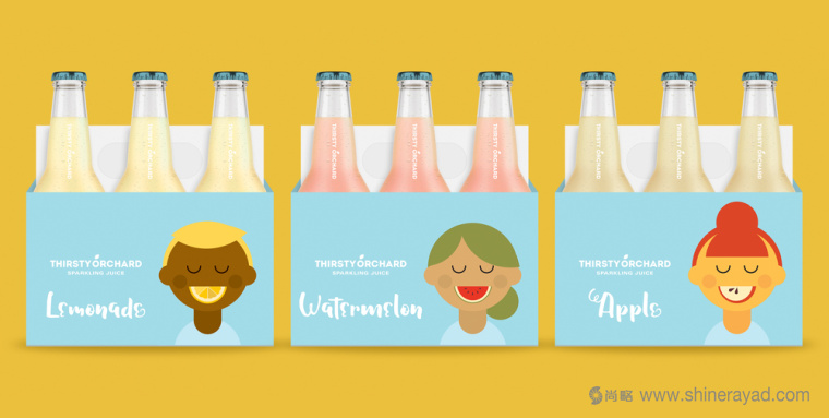 可愛風(fēng)格 THIRSTY 氣泡酒包裝設(shè)計(jì)人物插畫設(shè)計(jì)-上海包裝設(shè)計(jì)公司欣賞1