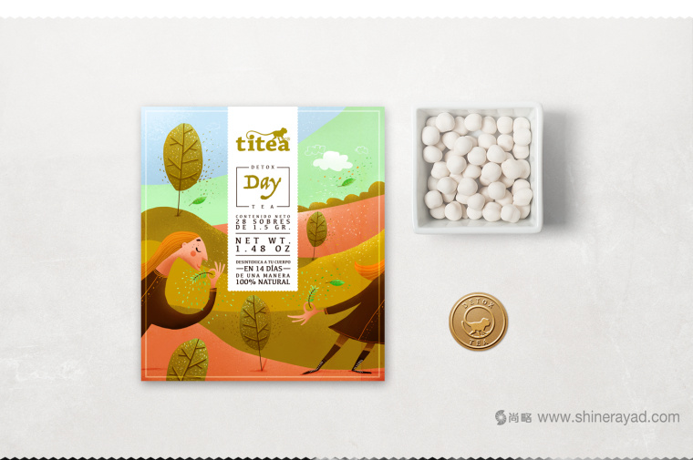 TITEA 伶猴品牌茶葉包裝設(shè)計(jì)插畫設(shè)計(jì)-上海包裝設(shè)計(jì)公司3