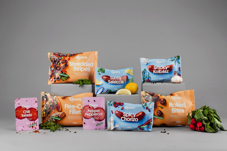 上海食品包裝設(shè)計公司設(shè)計欣賞：Quorn 素食火腿香腸肉類包裝設(shè)計1