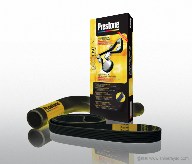 Prestone 百適通張緊輪皮帶套裝包裝設(shè)計(jì)－上海汽配包裝設(shè)計(jì)公司1