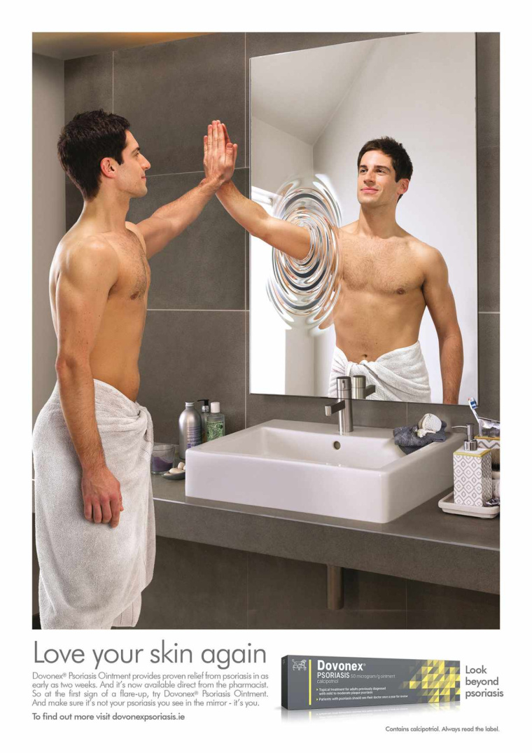 國(guó)外藥品廣告欣賞——達(dá)力士Dovonex 軟膏治療牛皮蘚平面廣告創(chuàng)意設(shè)計(jì)-上海廣告設(shè)計(jì)2