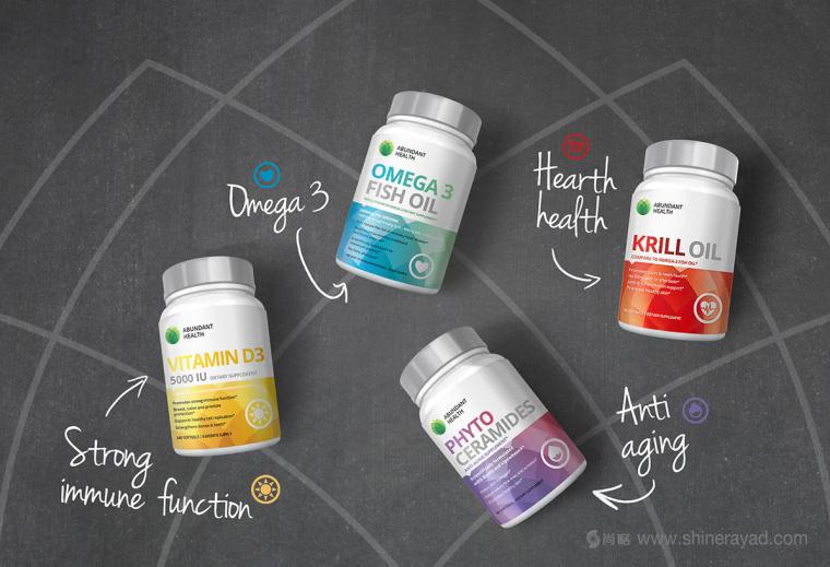 Abundant 營養(yǎng)補充劑和美容產(chǎn)品保健品品牌包裝設(shè)計-上海包裝設(shè)計公司10