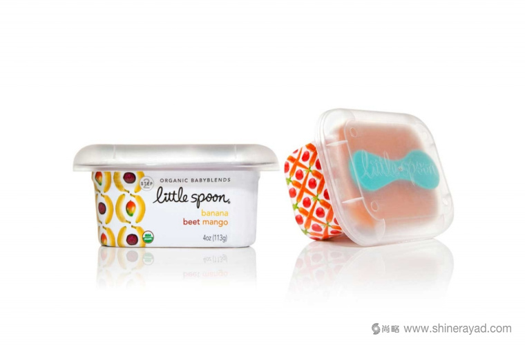 水果幾何圖案 LITTLE SPOON 水果沙拉保鮮盒包裝設(shè)計(jì)-上海包裝設(shè)計(jì)公司2