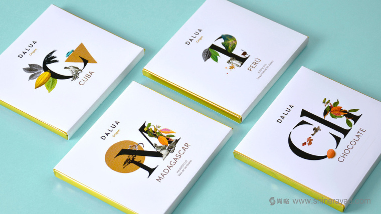 字母插畫系列 Dalúa 巧克力面包糕點包裝設(shè)計插畫設(shè)計-上海包裝設(shè)計公司包裝欣賞5