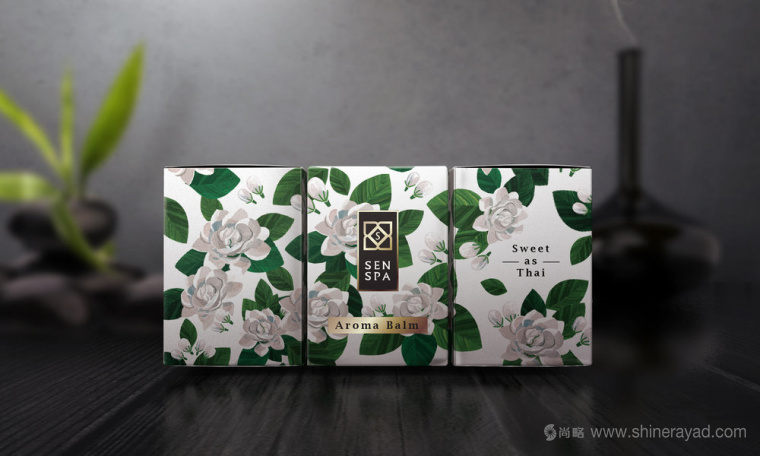 花卉插畫設計風格 SENSPA 唇膏外包裝盒設計-上海包裝設計公司設計欣賞4