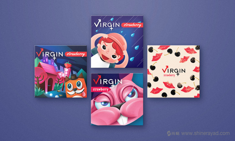 上海包裝設(shè)計(jì)公司分享-CONDOM 卡通人物插畫安全套包裝設(shè)計(jì)1