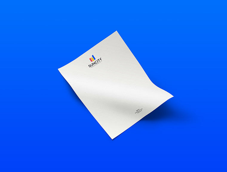 幾何圖形風(fēng)格SUNCITY 建筑施工公司VI設(shè)計-上海VI設(shè)計公司