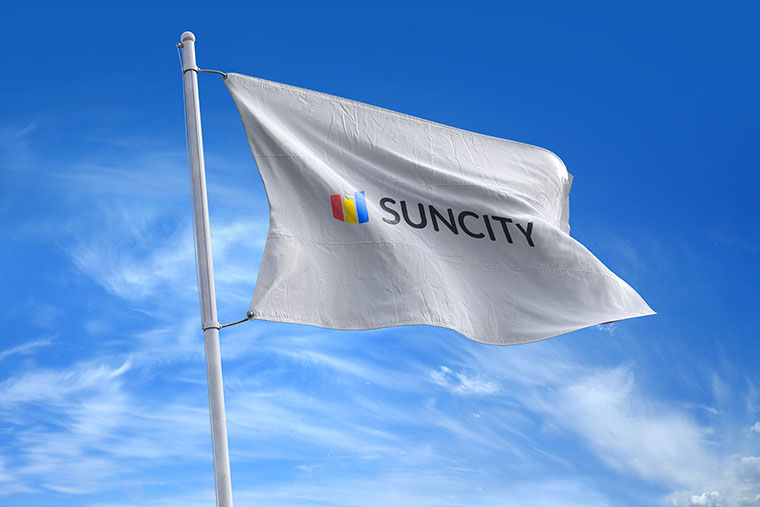 幾何圖形風(fēng)格SUNCITY 建筑施工公司VI設(shè)計-上海VI設(shè)計公司