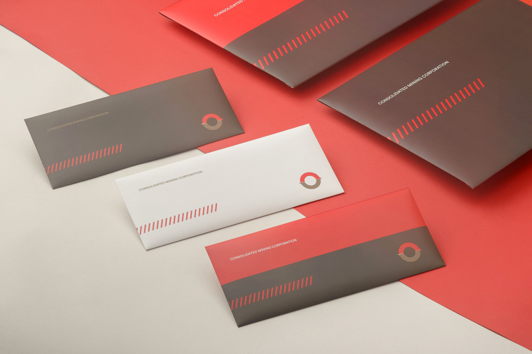 協(xié)調(diào)色風(fēng)格CMC 礦業(yè)公司企業(yè)VIS視覺識(shí)別系統(tǒng)-VI設(shè)計(jì)-邀請(qǐng)函封套設(shè)計(jì)