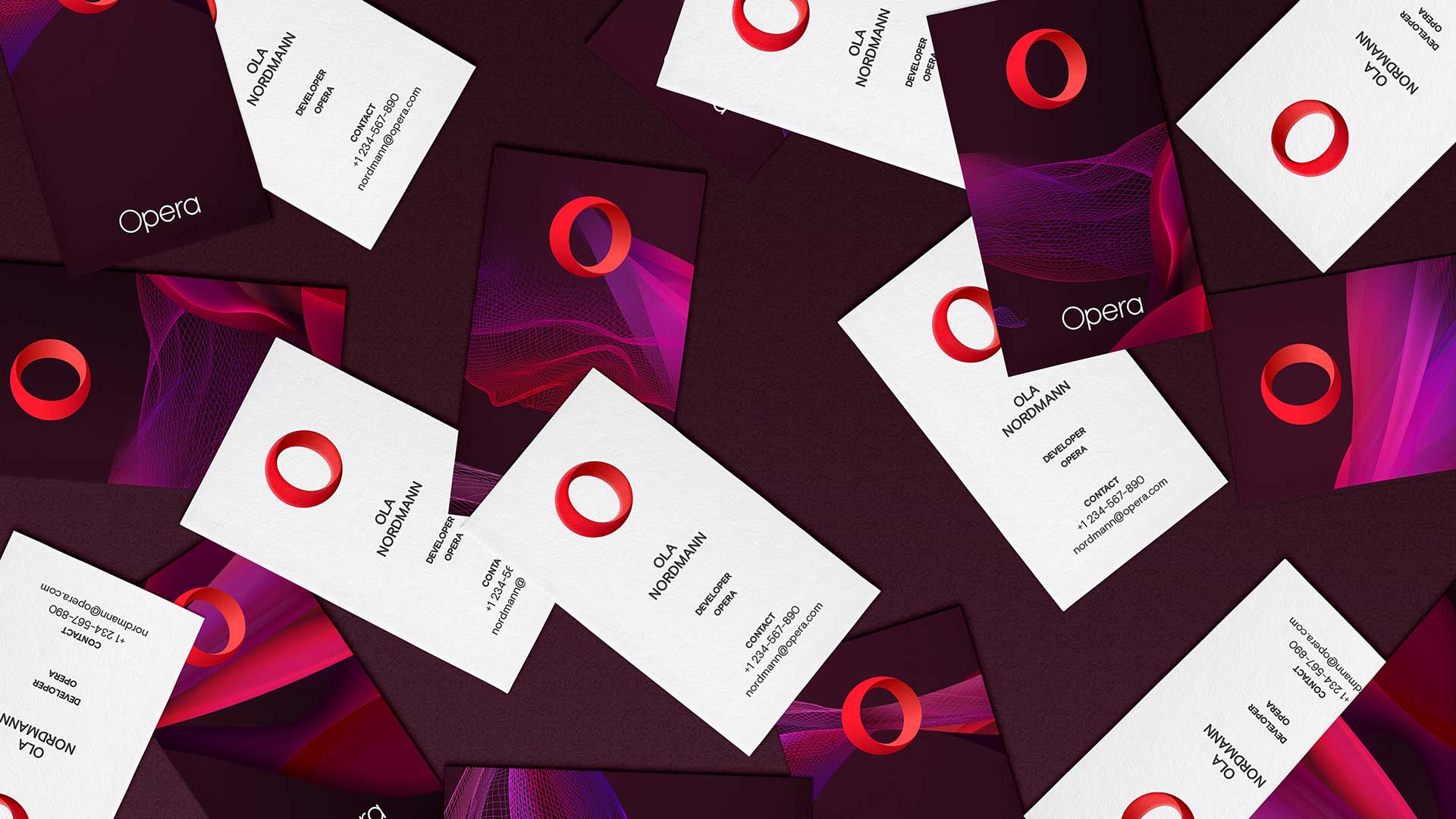 傳達(dá)流暢動感體驗的Opera瀏覽器品牌VI視覺形象識別設(shè)計