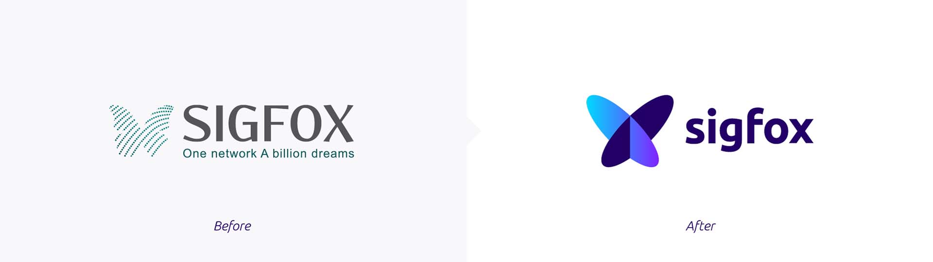 活環(huán)科技蝴蝶風(fēng)格全球物聯(lián)網(wǎng)動力公司Sigfox品牌VI視覺形象設(shè)計--蝴蝶標志