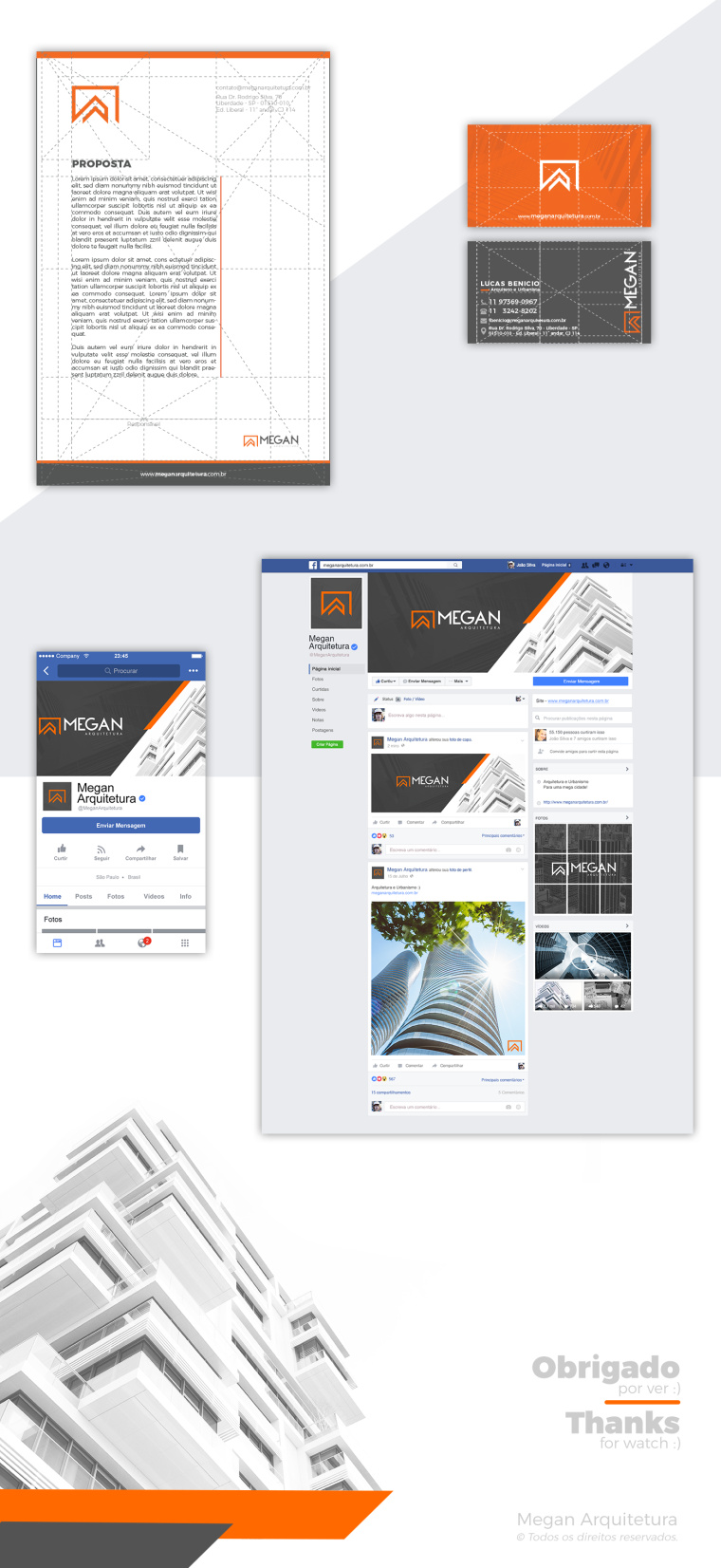 MEGAN建筑公司企業(yè)VI形象設(shè)計(jì)