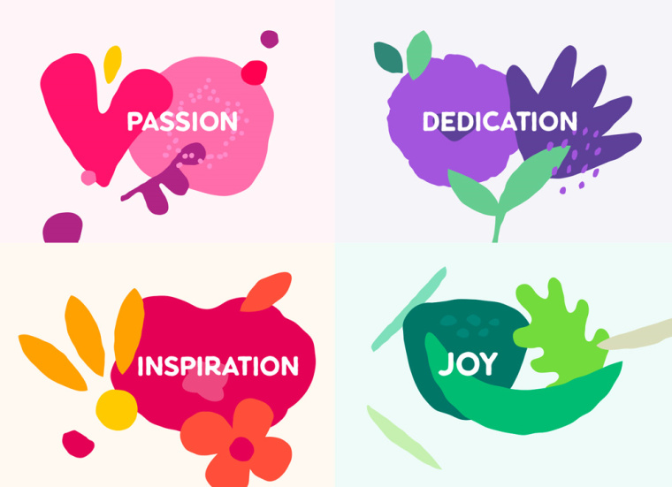 千變萬化的哥倫比亞鮮花出口商協(xié)會標志設計VI設計